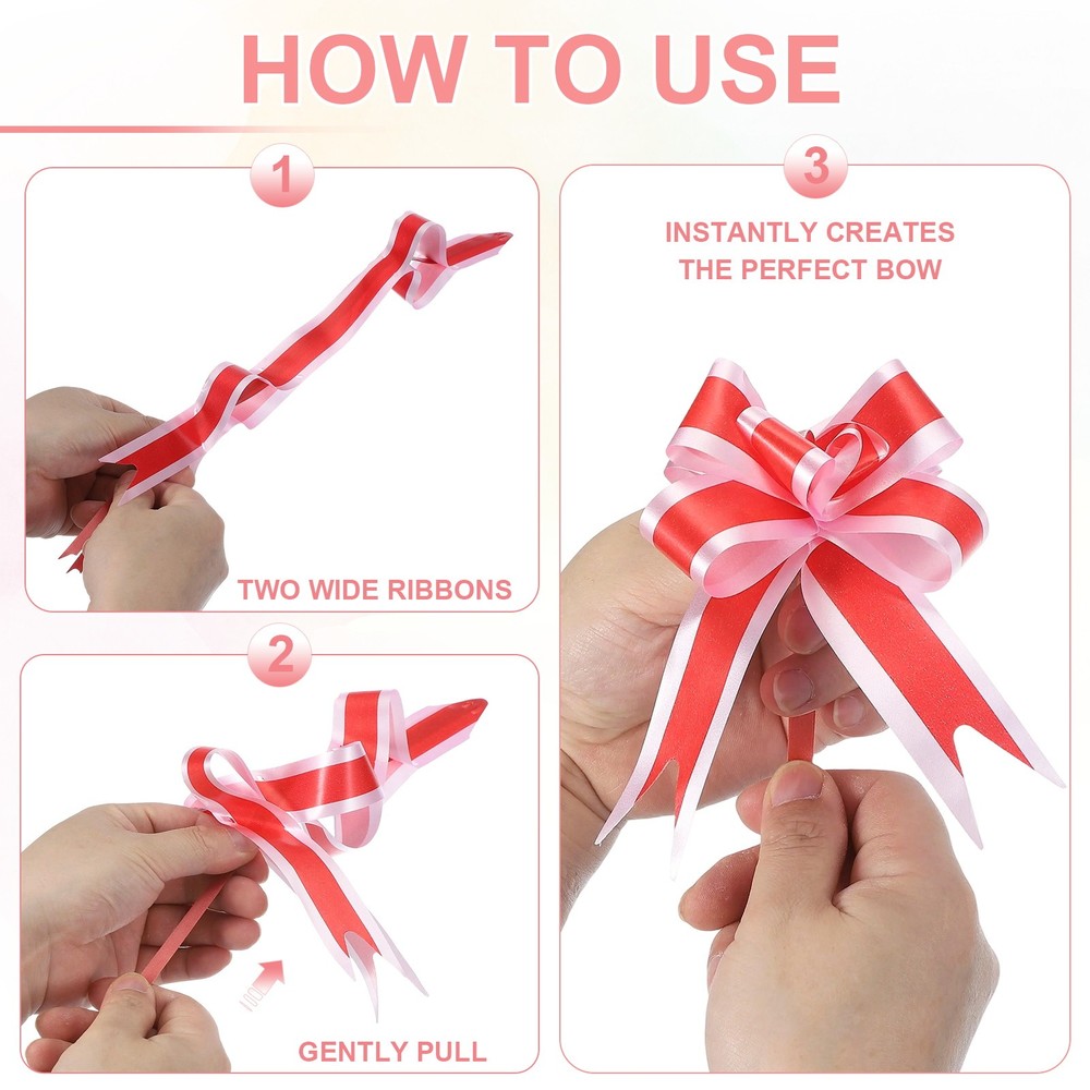Large Gift Bow 6x3.5 Inch, 20 Pack Pull Bows for Gift Wrapping, Dark Blue