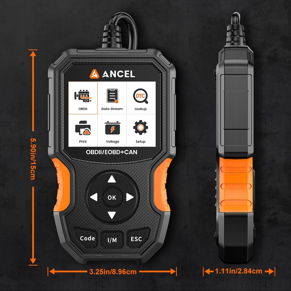 ANCEL AS300 OBD2 Scanner Code Reader Car Diagnostic Scan Tool Check Engine Fault