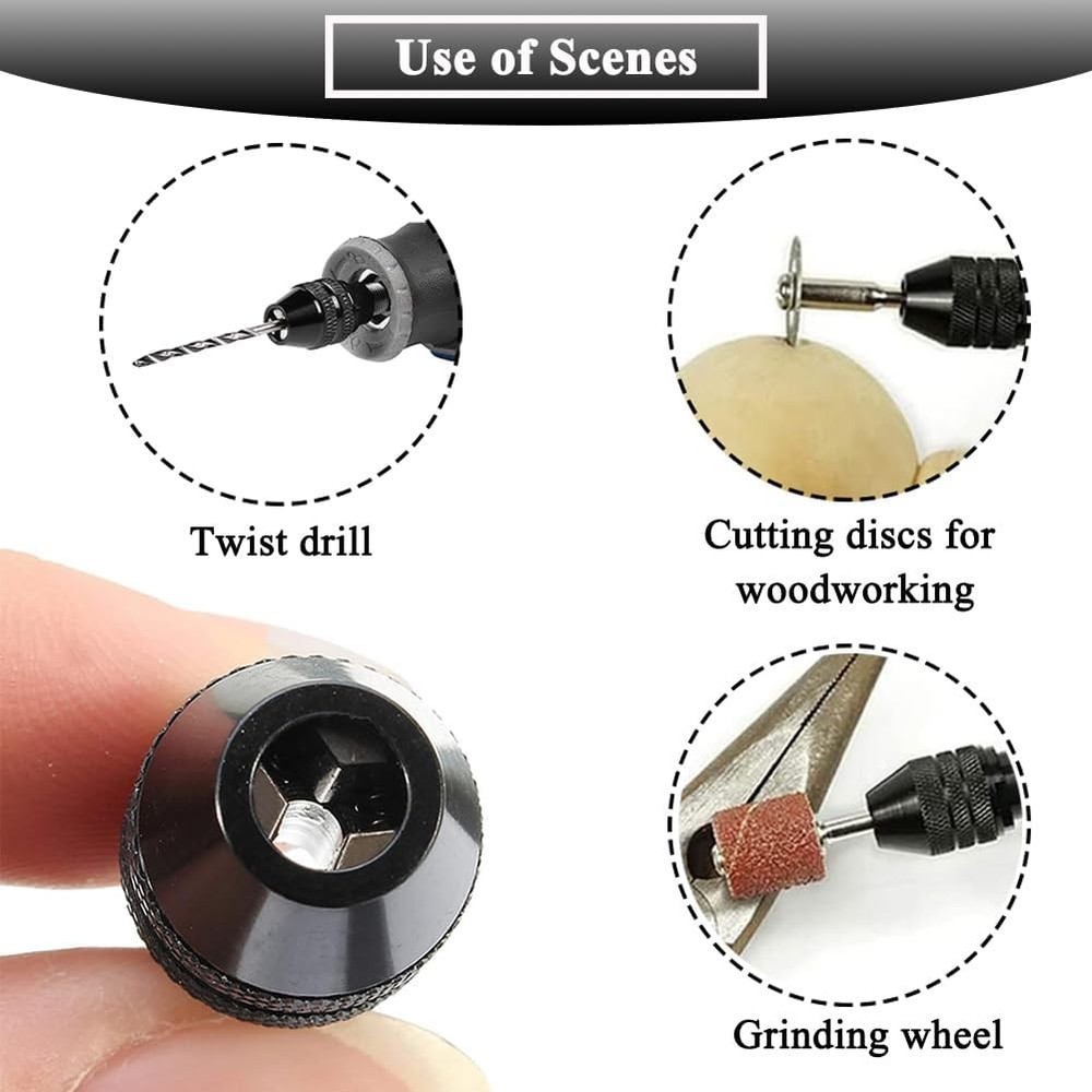 3pcs 4486 Ketyless Chuck for Dremel Multi Quick Change Keyless Chuck Replacement