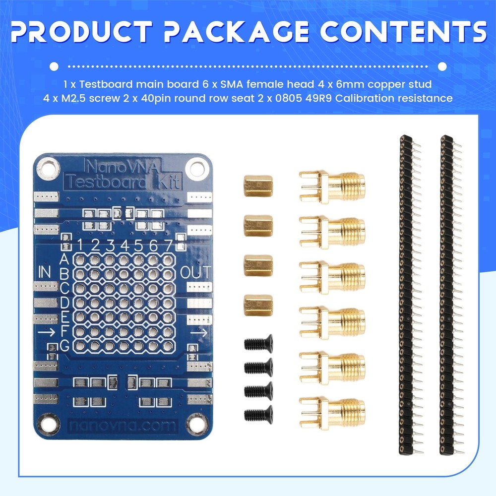 Test Board Kit VNA Test Demo Board Vector Network Analyzer Test Board 7660