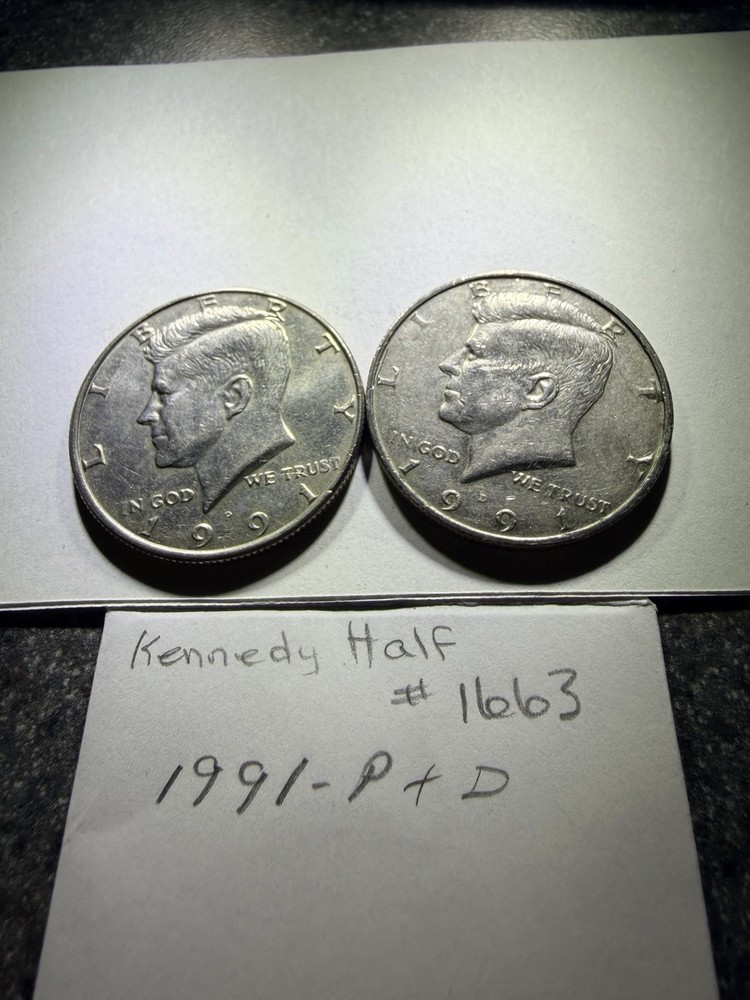 1991 P & D Kennedy Half Dollar (#1663)