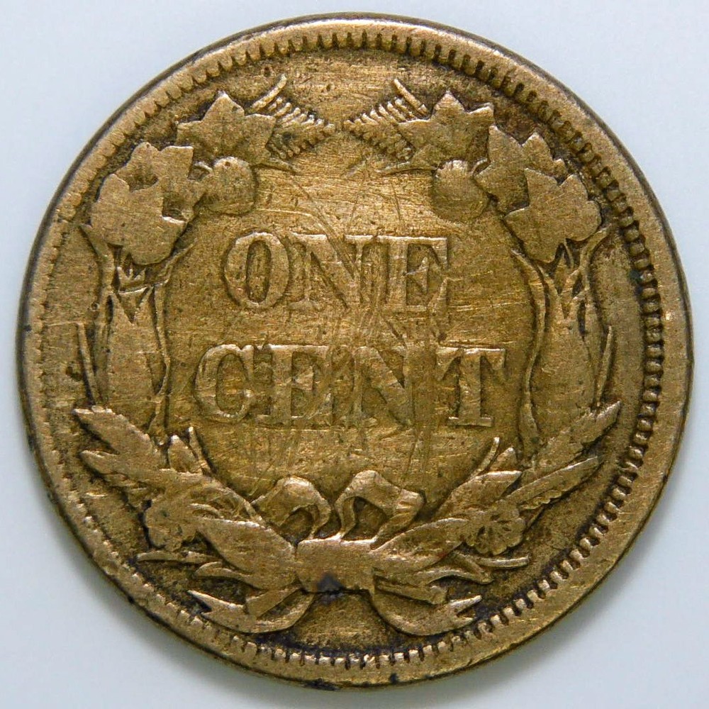 1858-LL Flying Eagle Cent VF details k498