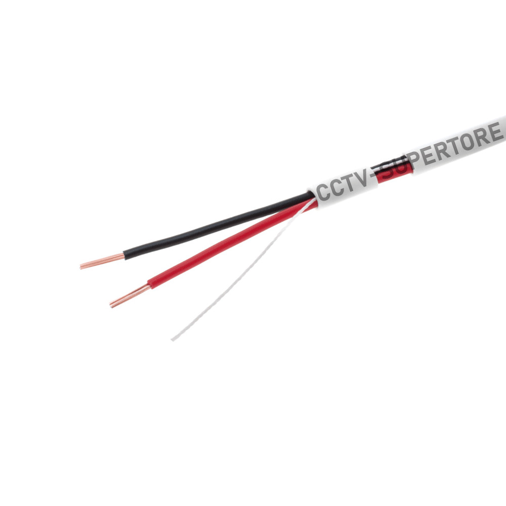 500FT 18/2 AWG Stranded Alarm Wire Cable CCA Unshielded White Security System