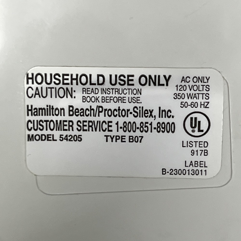Vintage Hamilton Beach Blend master Blender Model 54205 Replacement Motor Tested