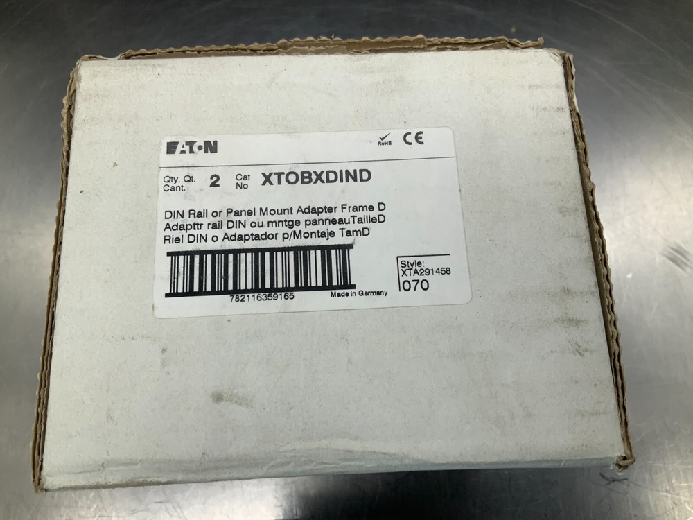 Eaton XTOBXDIND DIN Rail or Panel Mount Adapter Frame D