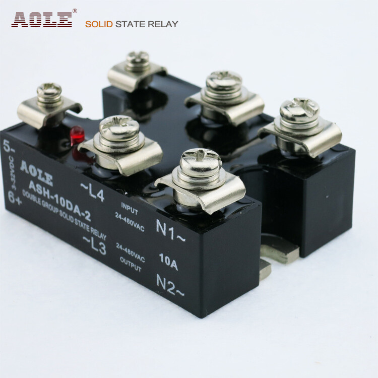 10A two-phase solid state relay ASH-10DA-2 DC-AC JGX-2 4840Z