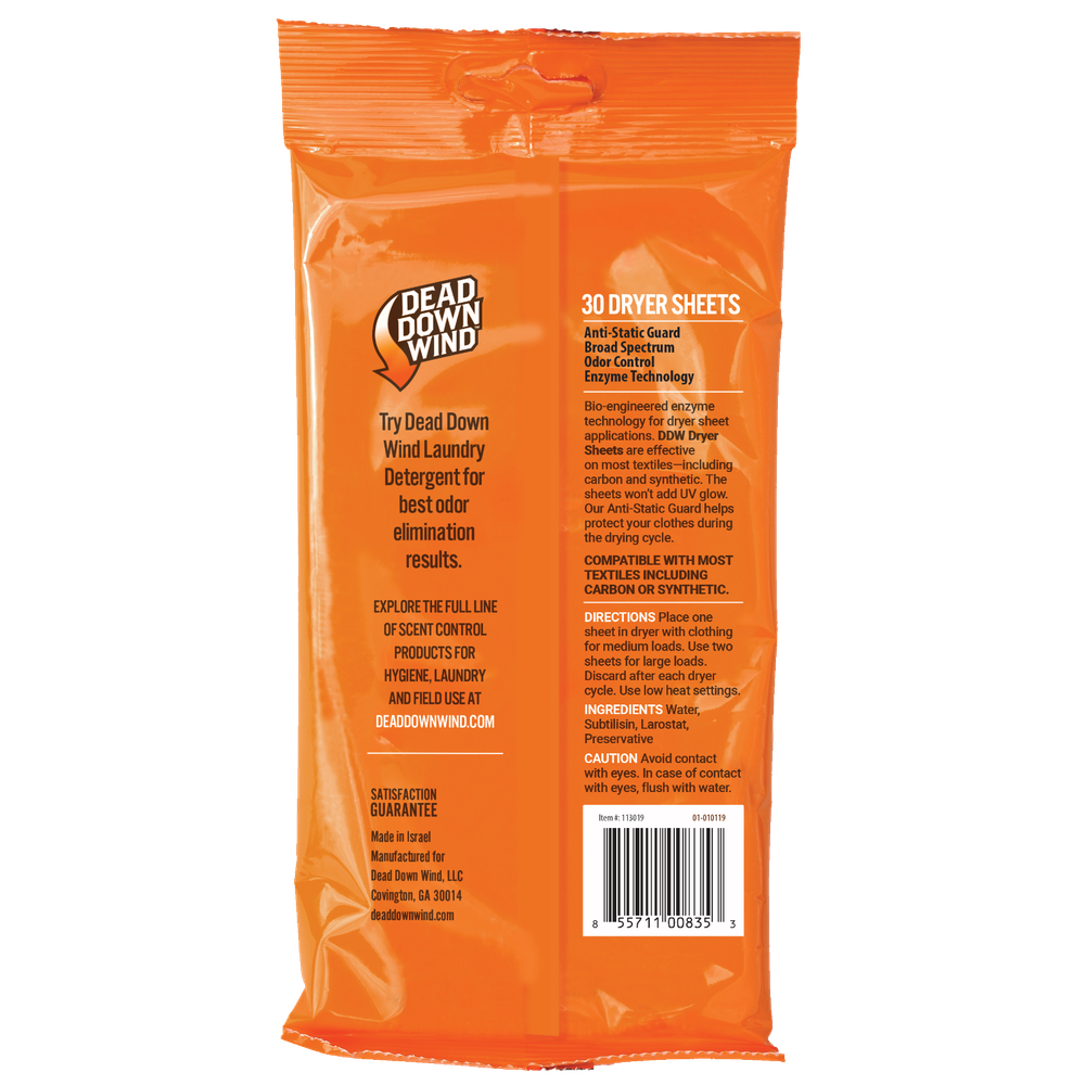 Dead Down Wind Dryer Sheets - 30 Count