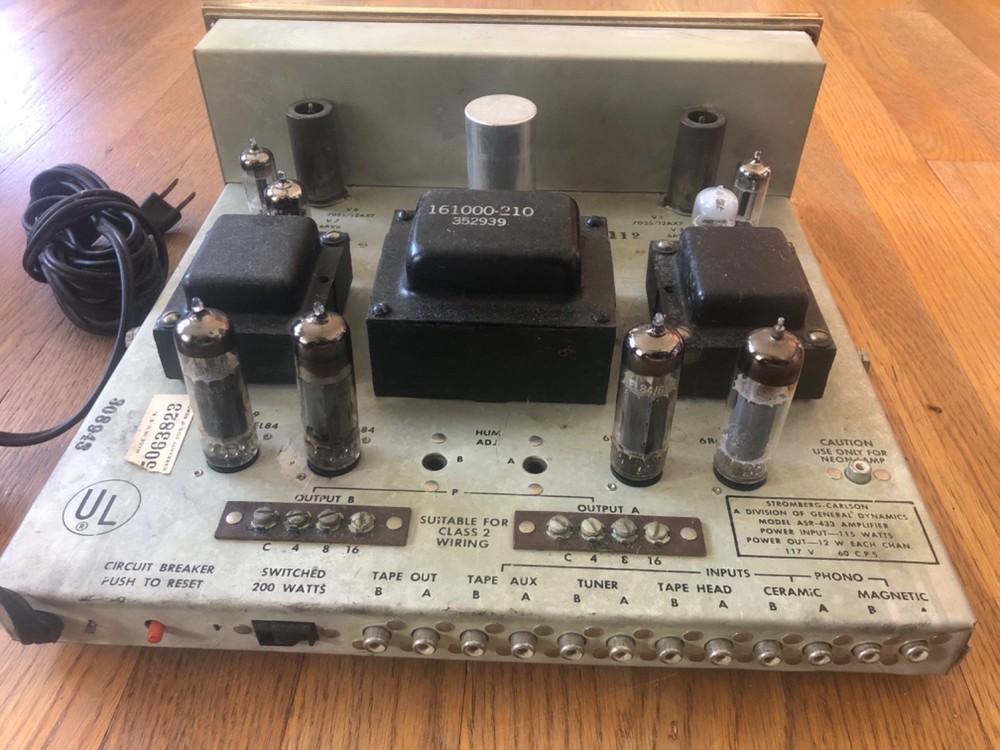 stromberg carlson Model ARS - 433 amplifier tested!!