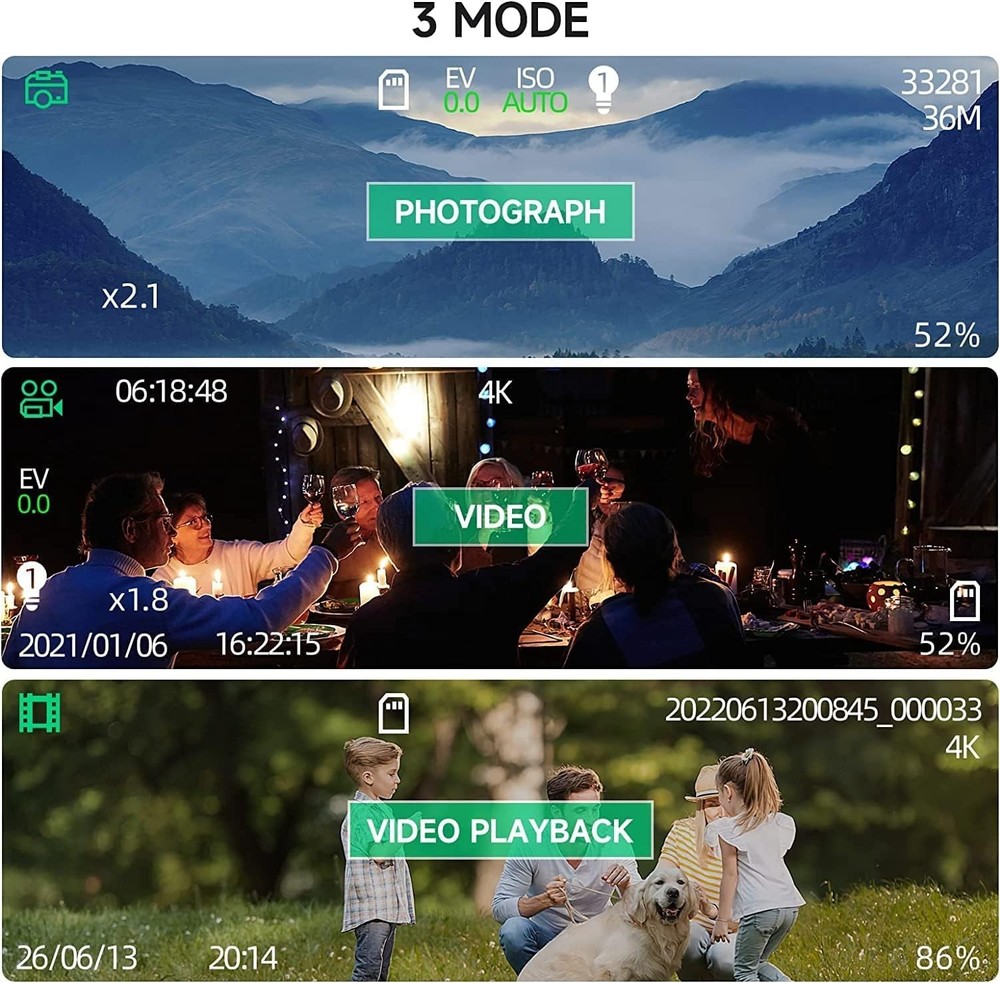 Motion Detection Night Vision Binoculars with IR Illuminator