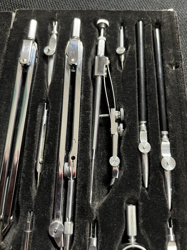 Vintage BOFA Drafting Set D415 15pc In Case