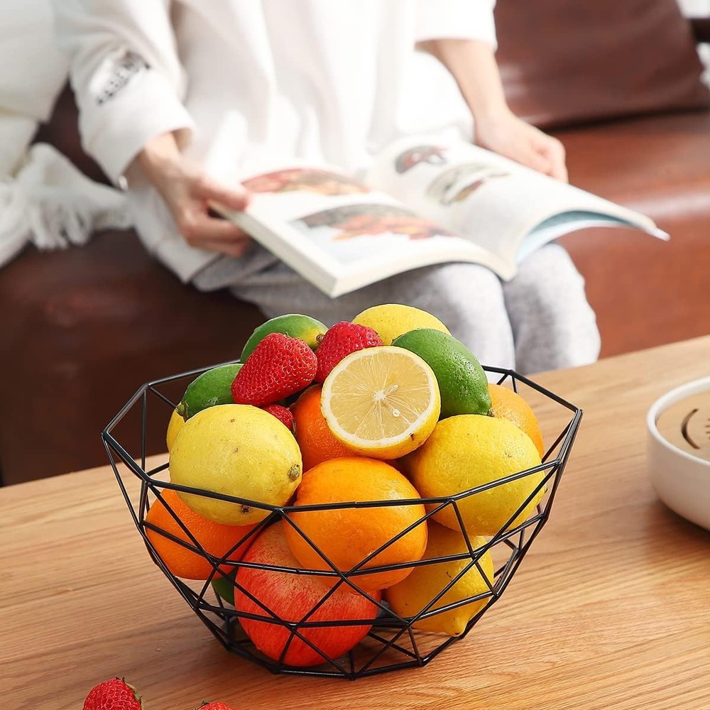 Fruit Basket, Fruit Bowl, Metal Wire Fruit Basket for kitchen, Fruit Bowl for...
