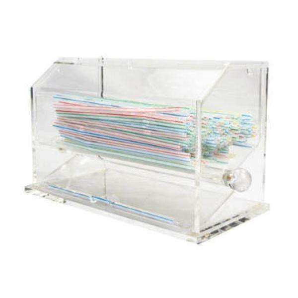 Restaurant Straw Dispenser Clear Acrylic Thunder Group