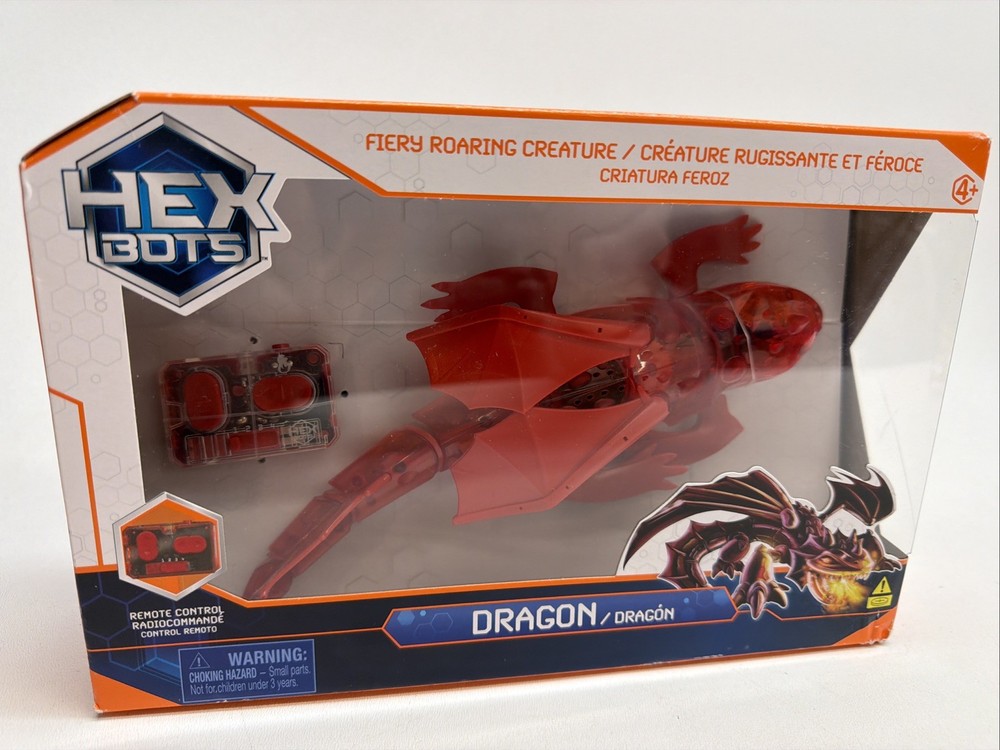 HEX Bots Remote Control Dragon With Adjustable Wings Rotating Paws Flexible 🔥