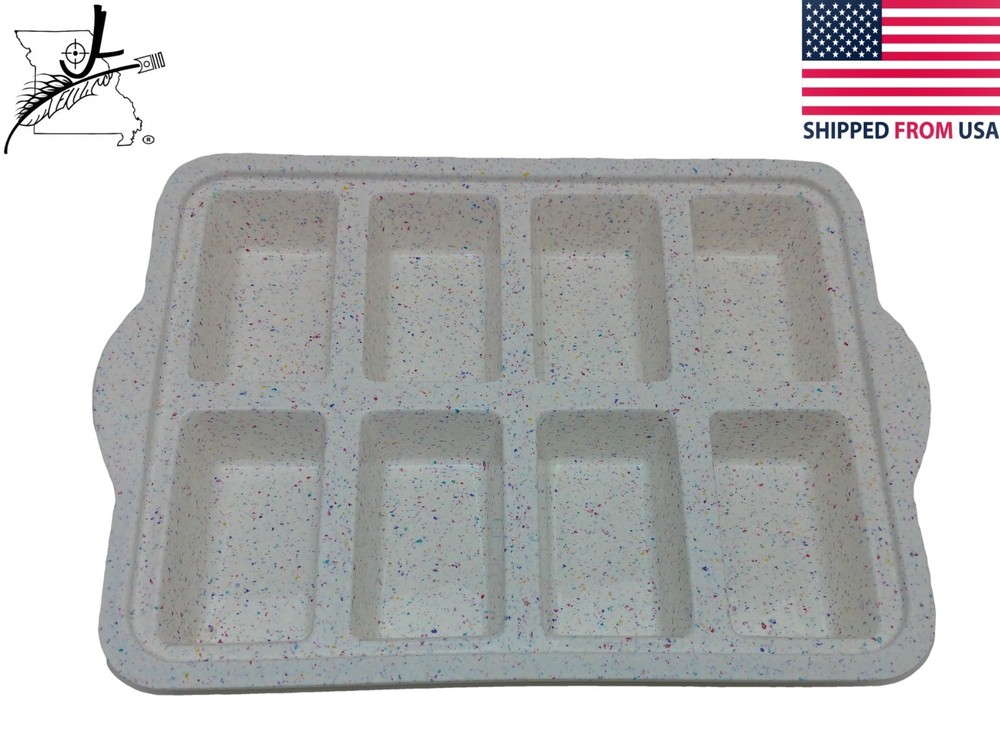 Trudeau Structure Silicone 8 Mini Loaf Baking Pan Soft Easy Release Metal Frame