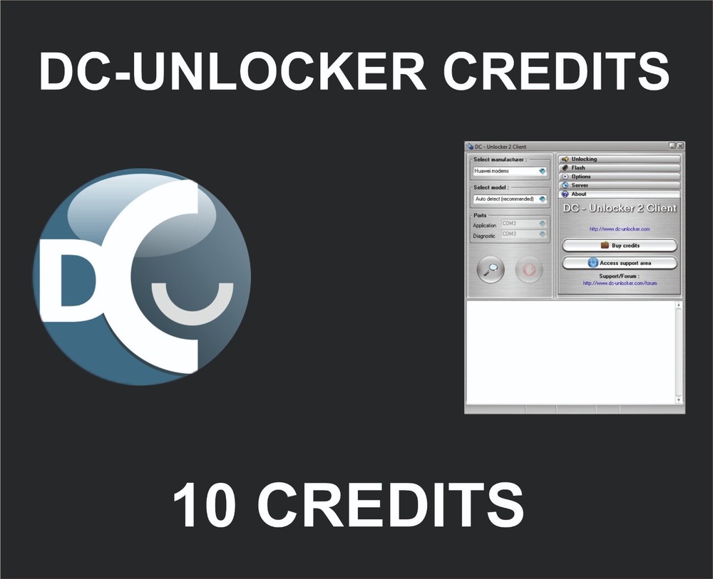DC Unlocker Credits, 10 Credits Pack