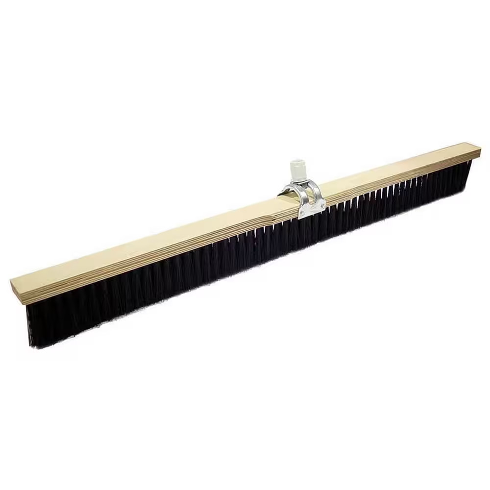 24 In. Concrete Finishing Broom with Adjustable Handle Socket
