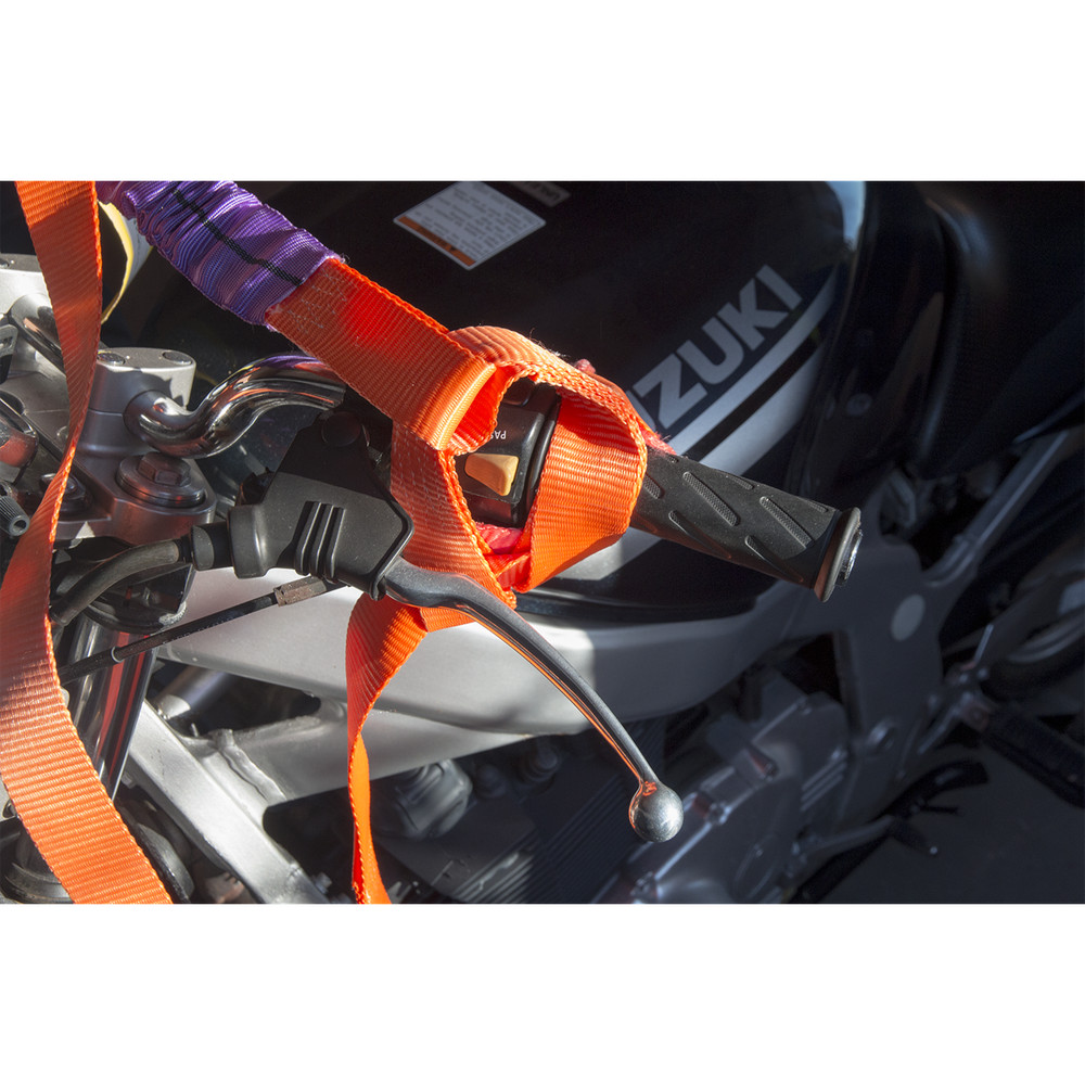 Sealey Tie Down From Polyester Webbing - Motorcycle Handlebar Orange TDMCHB