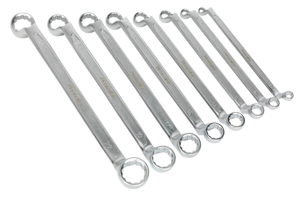 AK6327 Offset Double End Ring Spanner Set 8pc