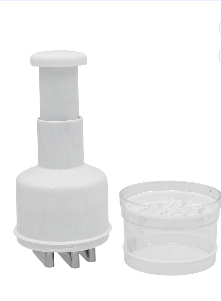 Smart Home Fruit & Vegetable Chopper – Sharp Blade Manual Dicer – New