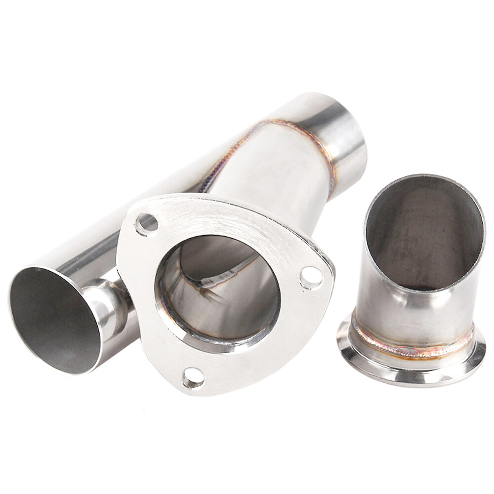 2PCS 3" Electric Exhaust Valve Y Pipe Kit Remote Control Switch