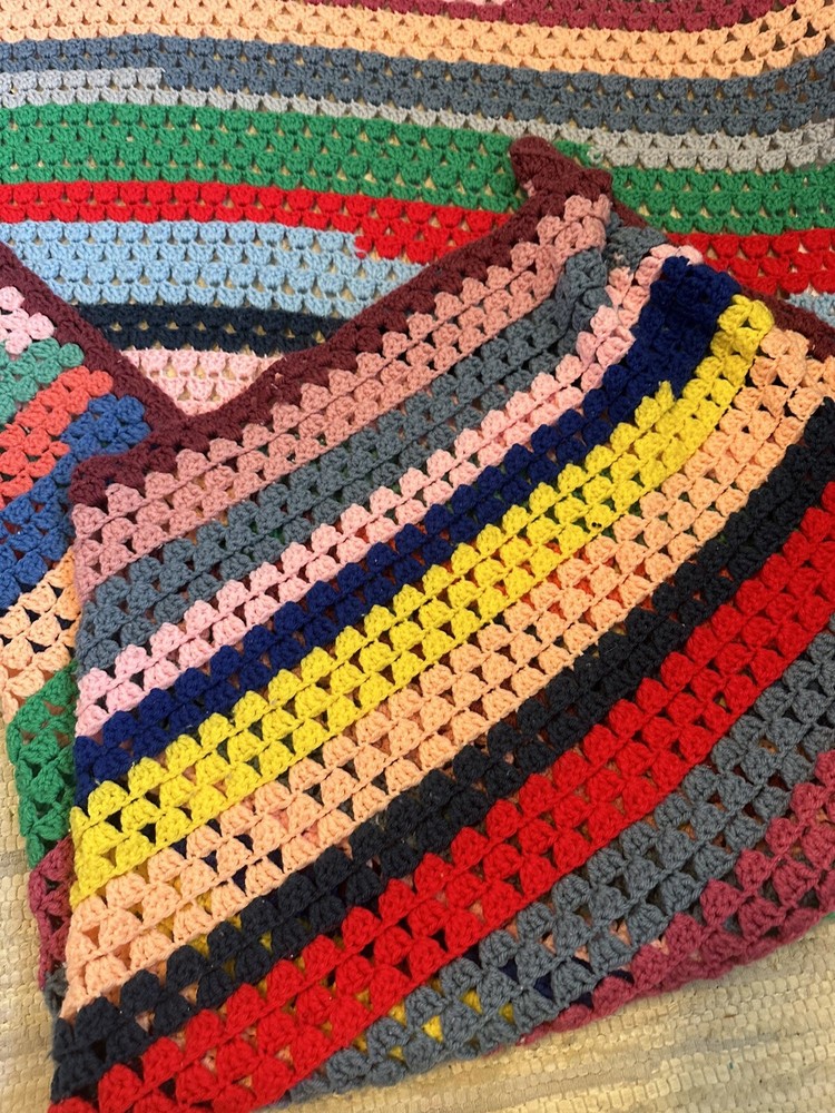 Crochet Afghan Throw Blanket 5x3'