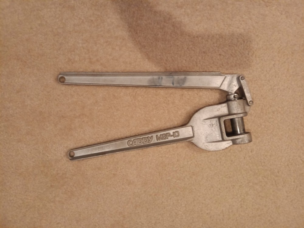 👀 USED CADDY MSP-10 METAL STUD PUNCH for EASY SNAP GROMMETS