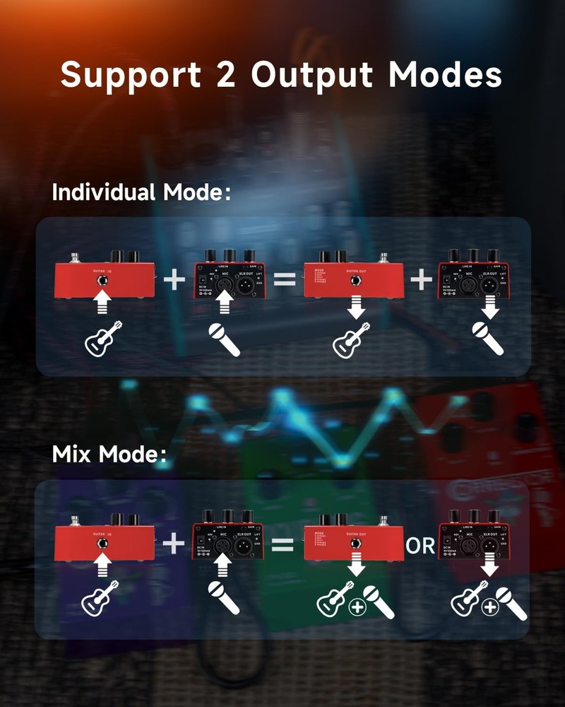 FLAMMA FV01 Vocal Effects Processor Pitch Correction