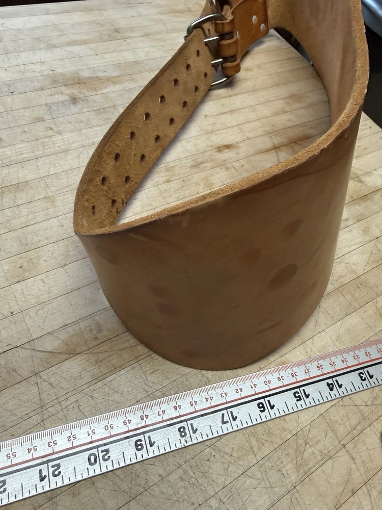 Large 34-42 Leather Weightlifting Belt