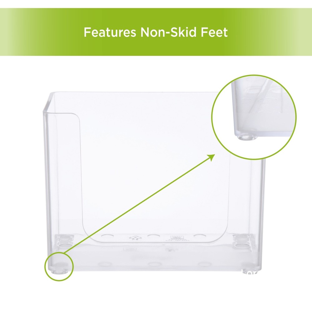 Storage Made Simple Drawer Organizer Bin 2 Pack Clear