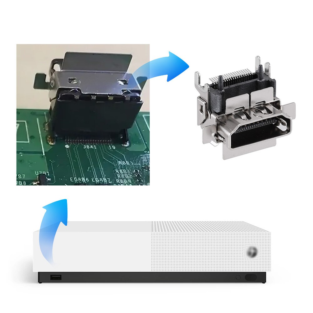 1-50 X HDMI Port Socket Connector Socket Replacement For Microsoft XBOX ONE S