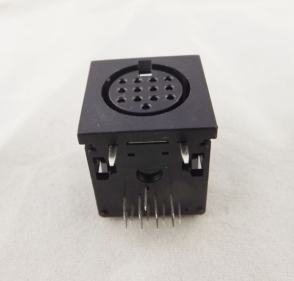 1pcs DIN 13 Pin Circular Jack Female Panel Mount PCB Mount Connector Adapter