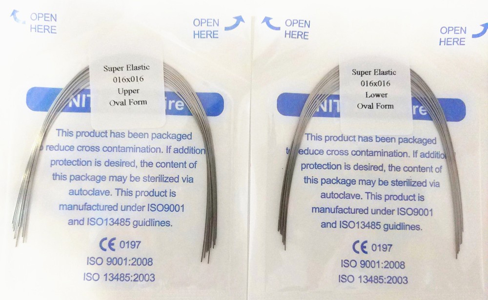 10Pack Dental Orthodontic Super Elastic Niti Archwire Rectangular Wire Oval Form