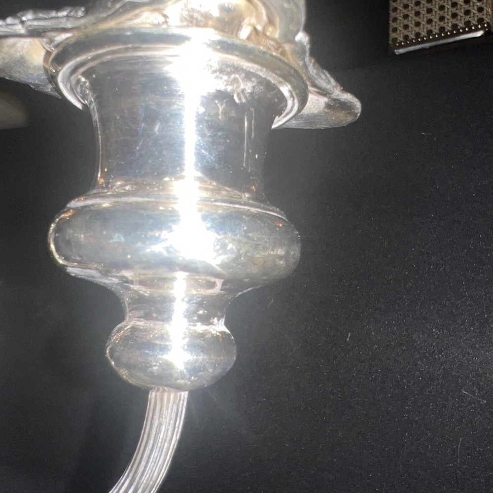 Two Arm Candelabra Silver plated Unbranded