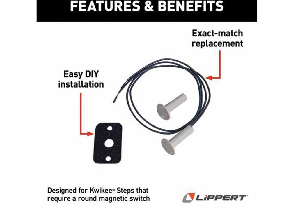 Lippert 378047 Switch 3/8", Core Round Magnet