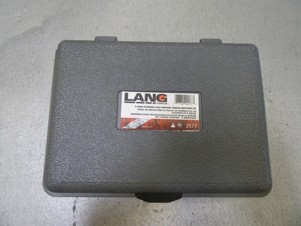 Lang Tools 2577 8 piece Floating Axle Housing Spindle Thread Restore Rethread