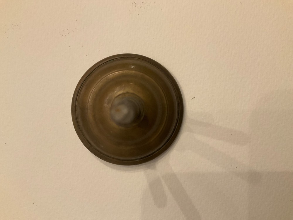 Single Post Drawer Pull basket weave Furniture Drawer Pull Cabinet Pull Brass