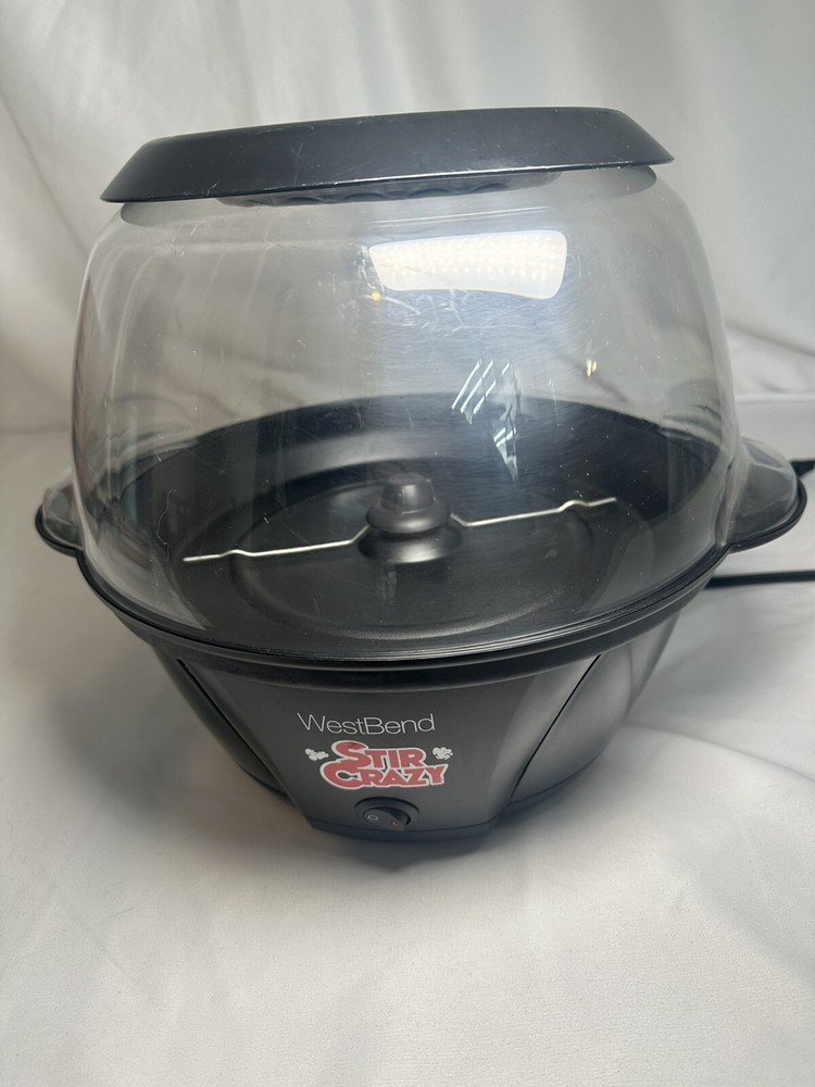 West Bend Stir Crazy Electric Popper Popcorn Maker Tested Works