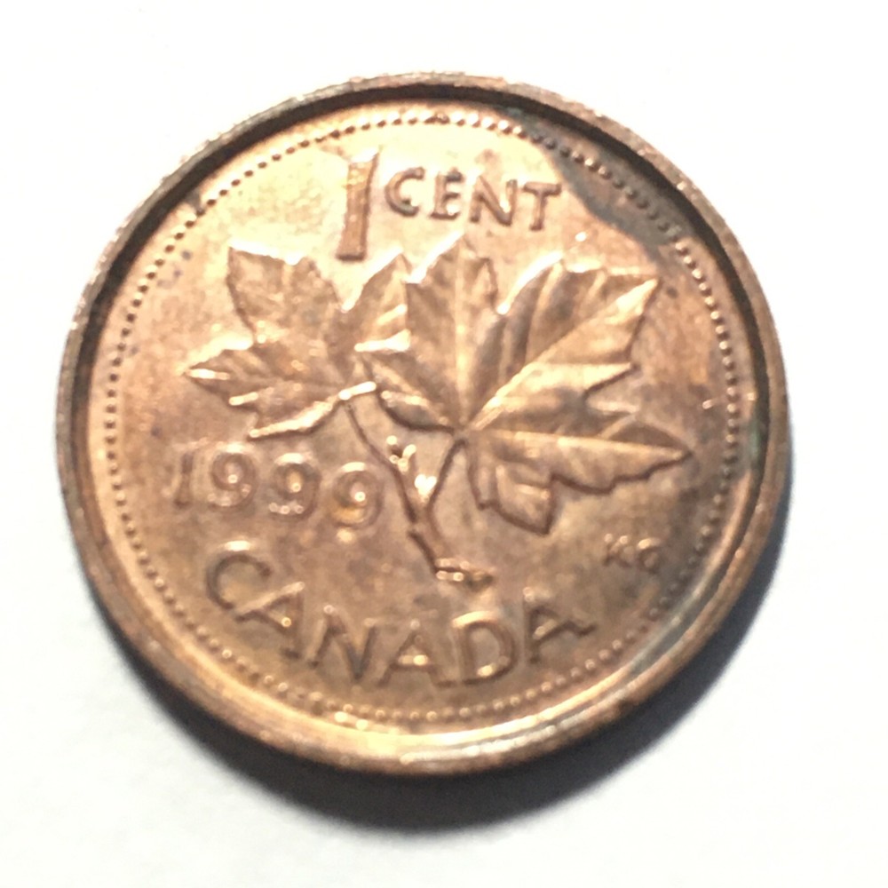 1999 CANADA ONE CENT COIN .