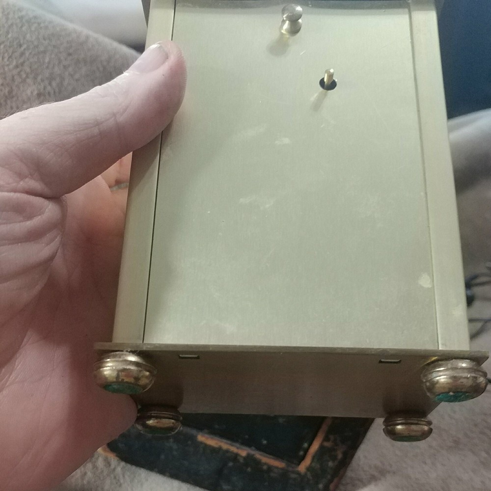beltime brass Carriage/ship clock with case west germany