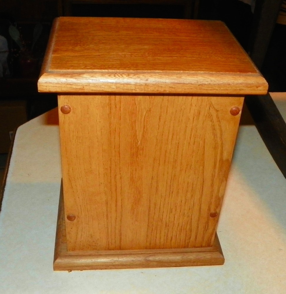 Solid Oak Napkin Holder