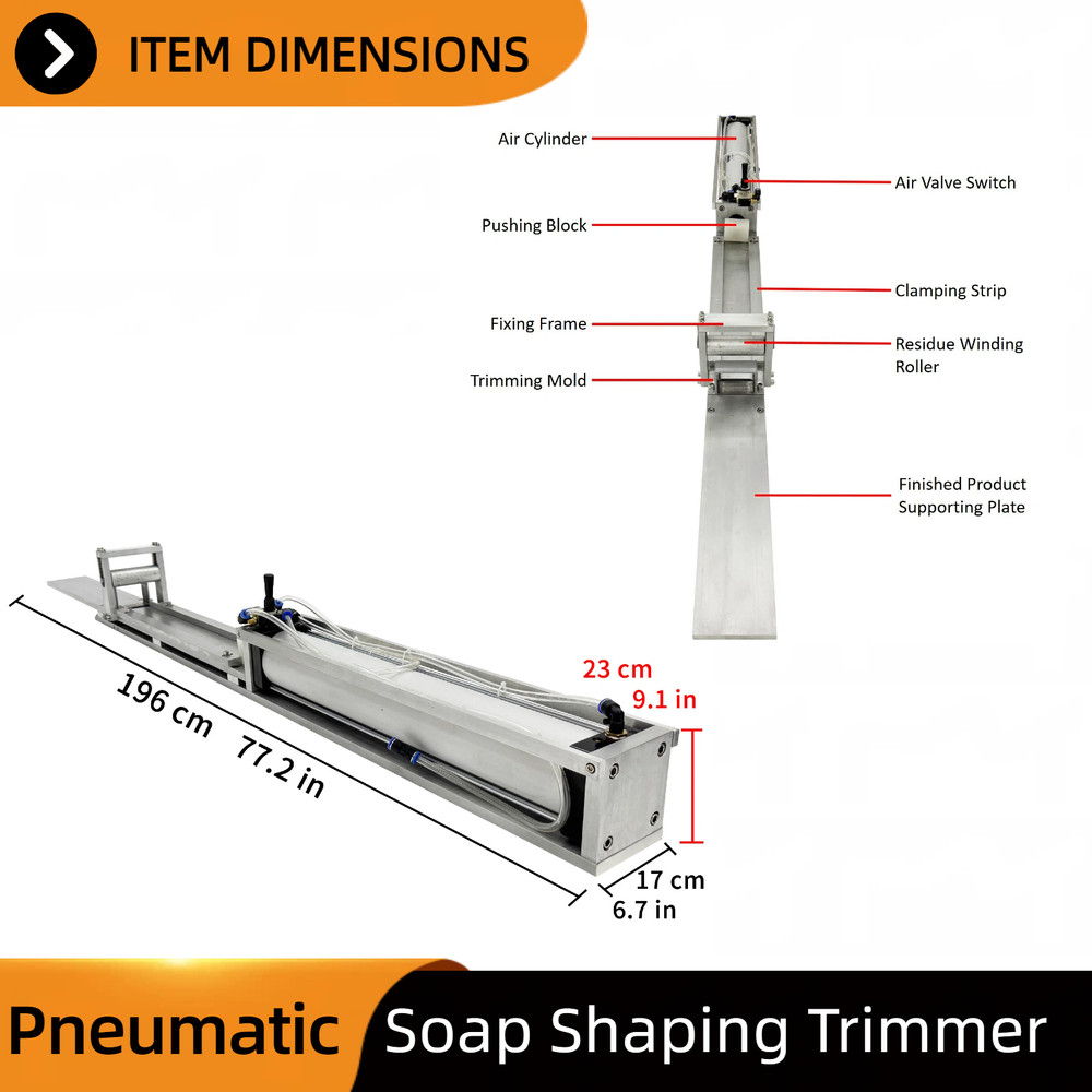 Pneumatic Soap Shaping Machine Custom Mold Replaceable Soap Manufacturing Tool