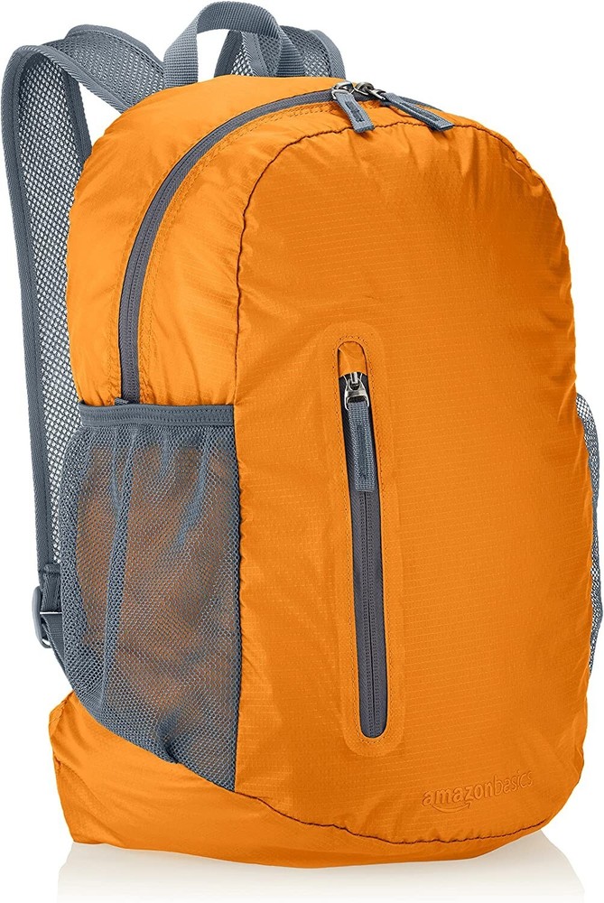 Amazon Basics Ultralight Portable Packable Day Pack Backpack 35 Liter, Orange