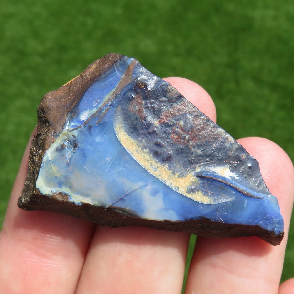 Minerals *** PRECIOUS BLUE BOULDER OPAL on MATRIX AUSTRALIA