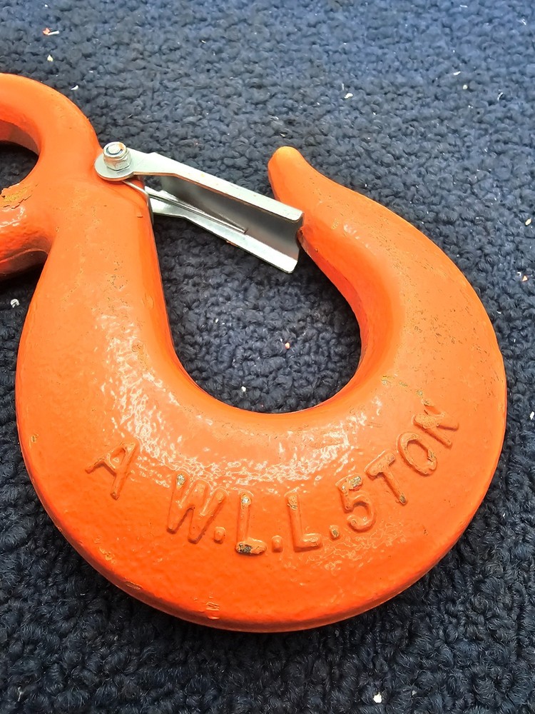 WLL 5 Ton Alloy Eye Rigging Hook With Latch