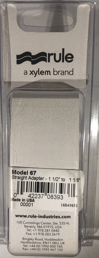 Rule #67 Plastic Reducer 1 12 to 1 18
