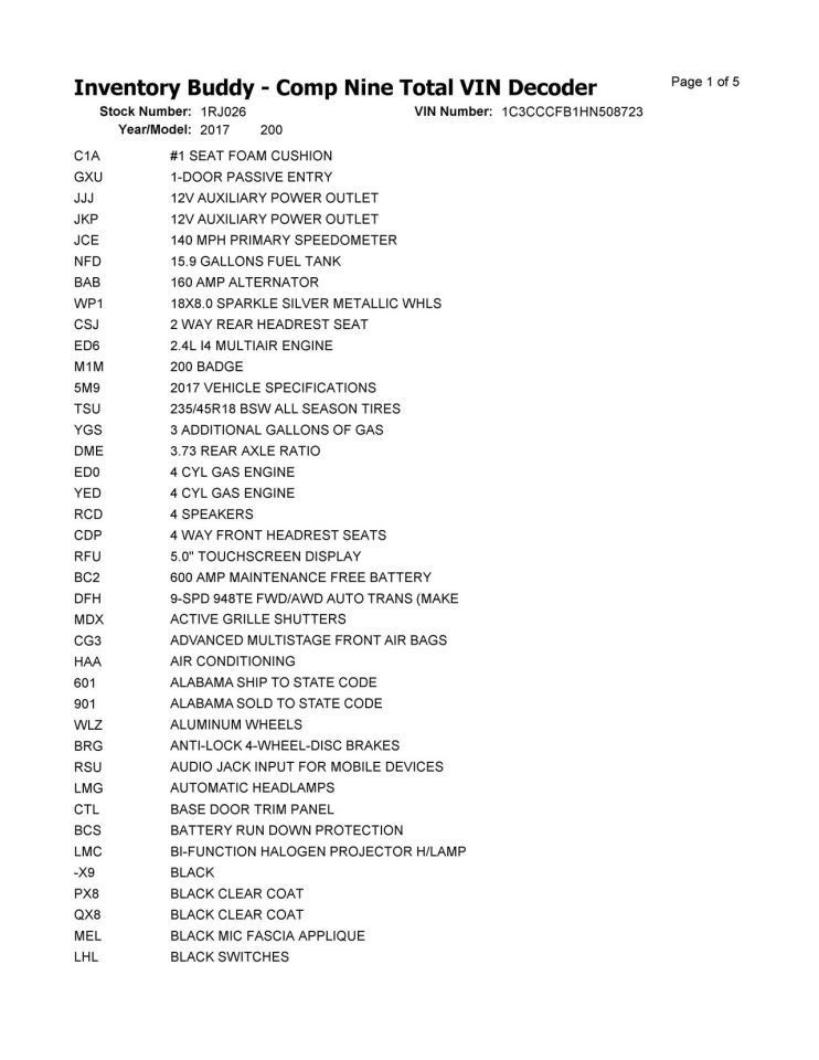 200 2017 Transmission Shift 104922407