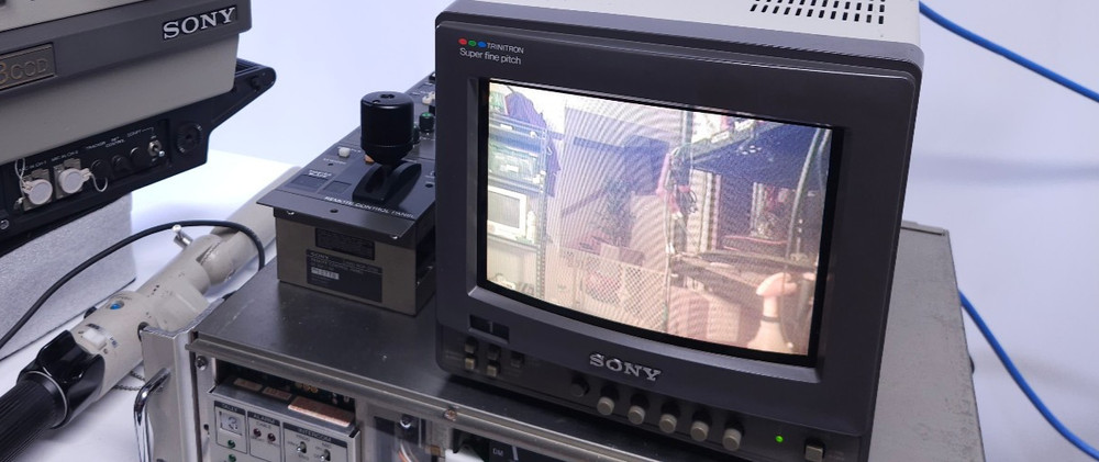 Sony CCU-370 Camera Control Unit Tested & Working -Broken PGM Intercom Knob