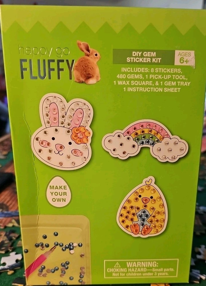 DIY Easter Gem Sticker Kit Age  6 Plus