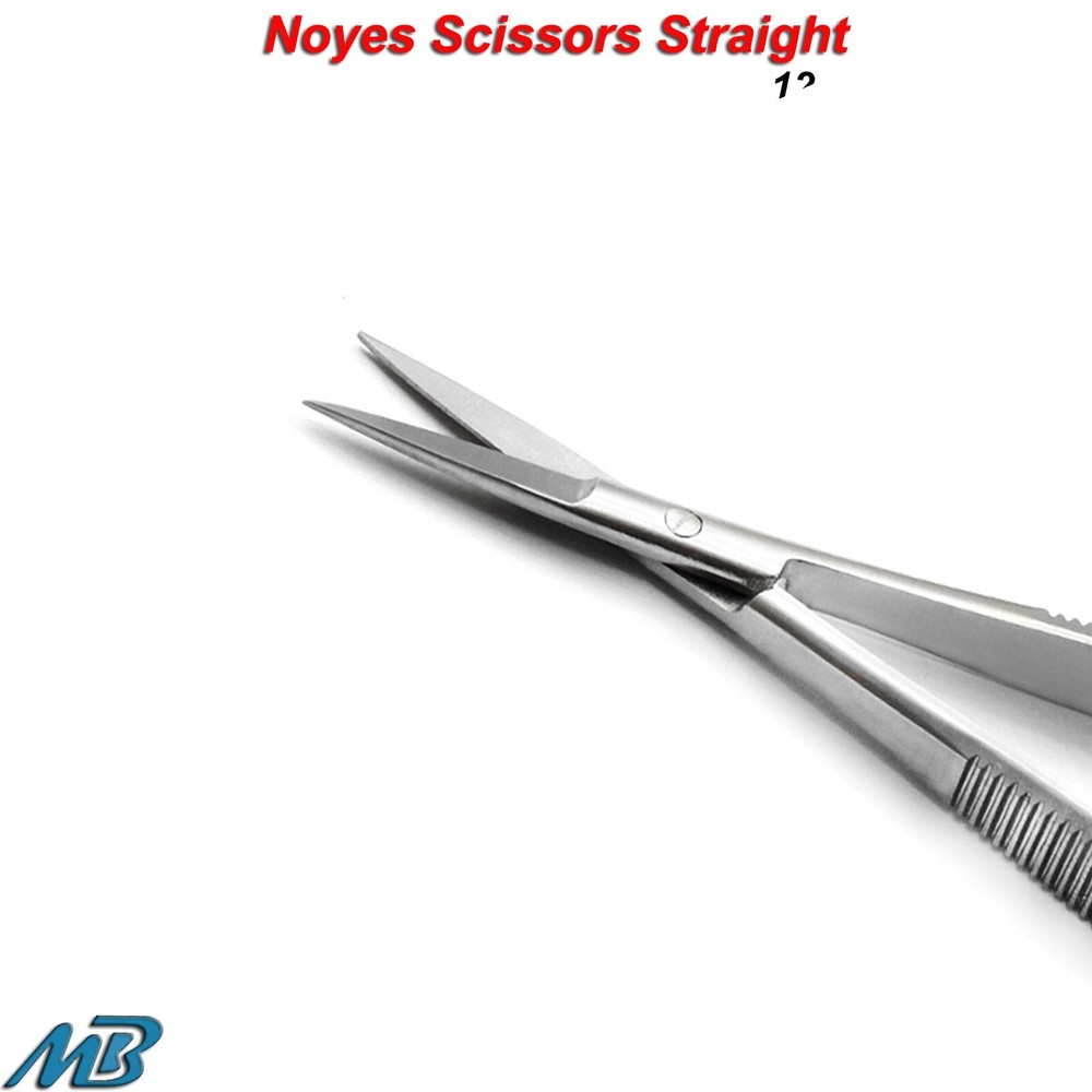 Surgical Noyes Tissue Suture Removal Micro Eye Scissors & Operating BP Handle