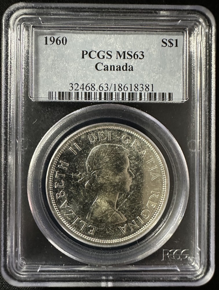Canada - 1960 Silver Dollar - PCGS MS63 - REFLECTIVE & CHOICE SURFACES!